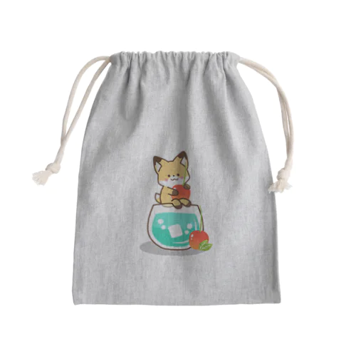 きつね♡カクテルver Mini Drawstring Bag