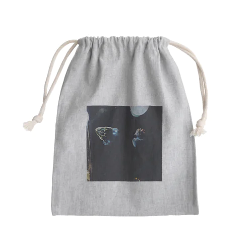 jellyfish series Mini Drawstring Bag