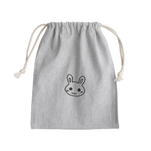シロウサギ Mini Drawstring Bag