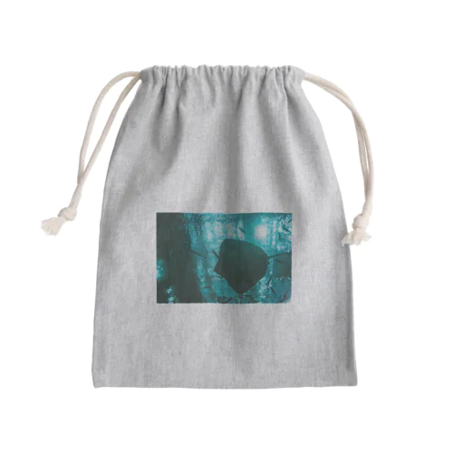 エイと見上げた夏の海面 Mini Drawstring Bag