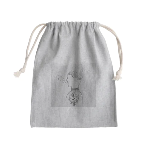 Disappear and disappear Mini Drawstring Bag