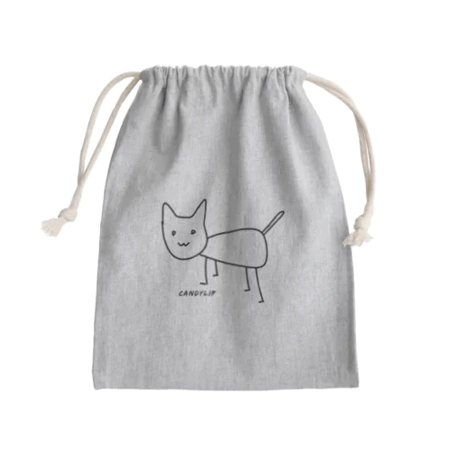 シュールな猫 Mini Drawstring Bag