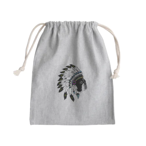 Park a Holic Bostonterrier ボストンテリア「セブン」 Mini Drawstring Bag