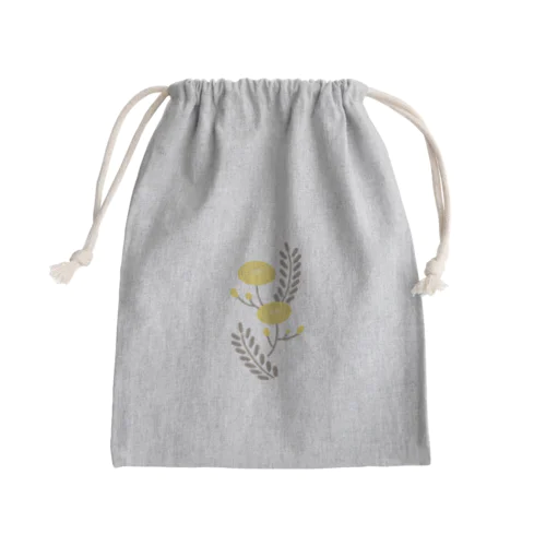 まあるいお花 Mini Drawstring Bag