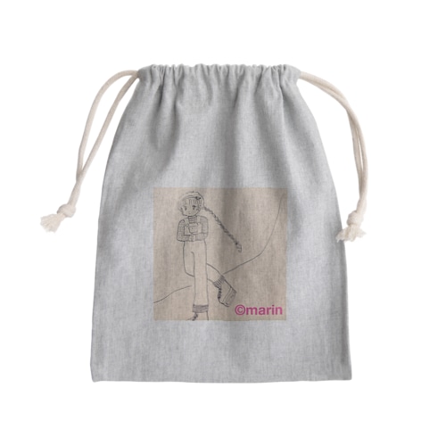 アイススケート⛸少女 Mini Drawstring Bag