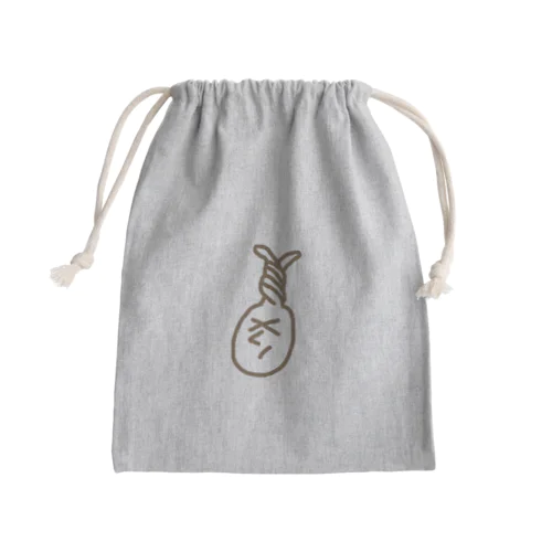 ねじねじウサギ巾着 Mini Drawstring Bag