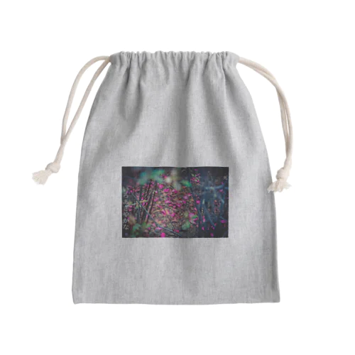 いろあざやかな死（椿） Mini Drawstring Bag