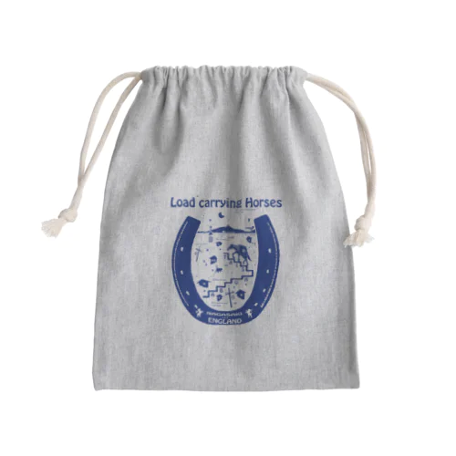 長崎の荷運び 対州馬 ENGLAND Mini Drawstring Bag