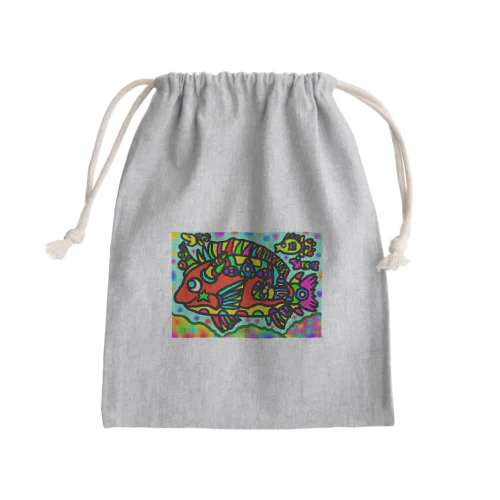 キビレ Mini Drawstring Bag