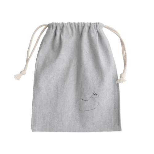 おまめのとうちゃん Mini Drawstring Bag