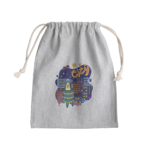 city シティ 154 Mini Drawstring Bag