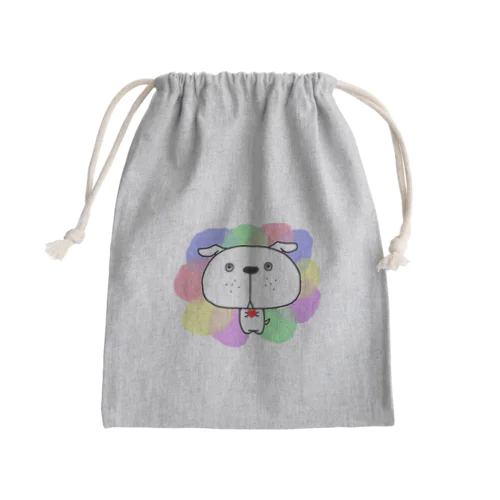 ワンコ Mini Drawstring Bag