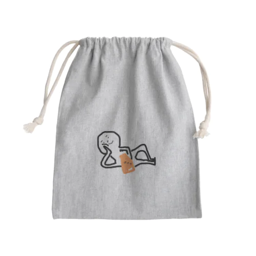 素の人間くん Mini Drawstring Bag