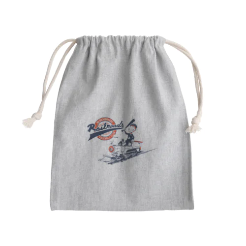 Railroads　お猿さん Mini Drawstring Bag