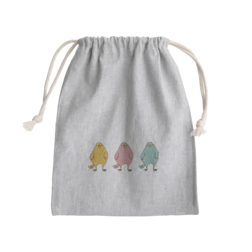 トリトリトリ Mini Drawstring Bag