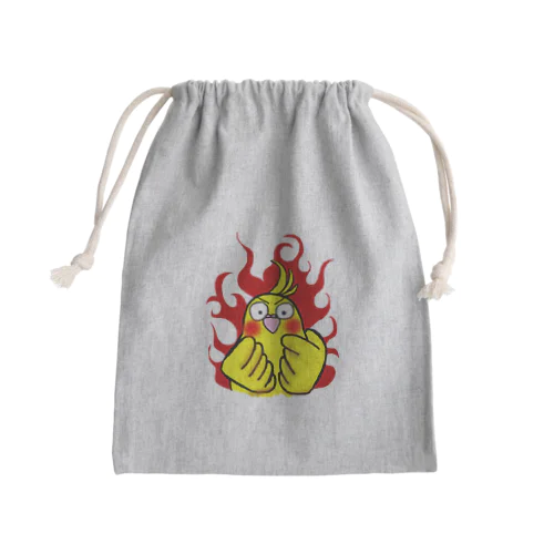 オカメインコのルビー Mini Drawstring Bag