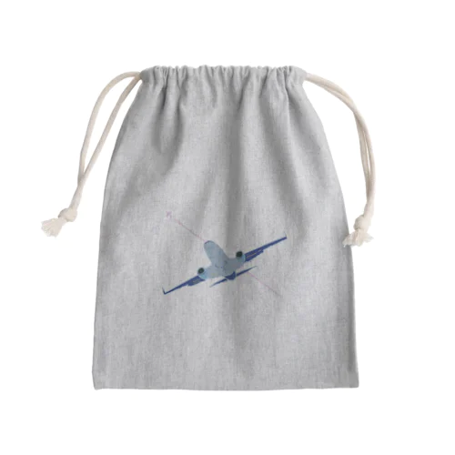 飛行機と飛行機雲 Mini Drawstring Bag