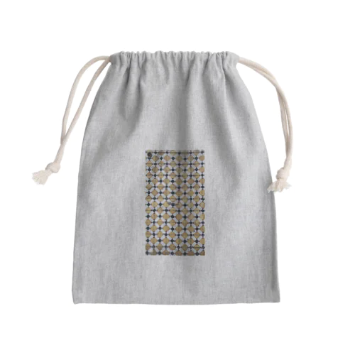 タイル〈イエロー〉 Mini Drawstring Bag