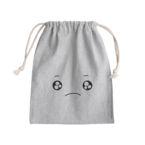 ぴえん顔 Mini Drawstring Bag