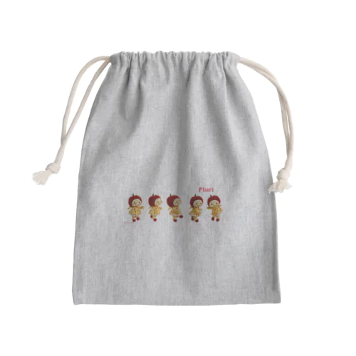 Minamin*-フルリちゃん③ Mini Drawstring Bag