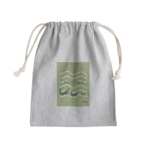 ワニくん Mini Drawstring Bag