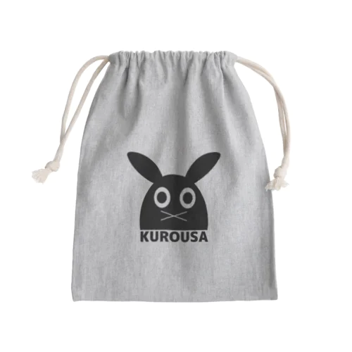 デザイナーズ黒ウサA Mini Drawstring Bag