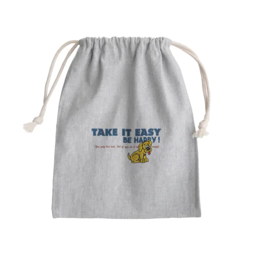 TAKE IT EASY Mini Drawstring Bag