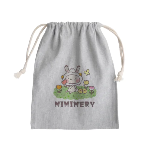 ミミメリーとチューリップ Mini Drawstring Bag