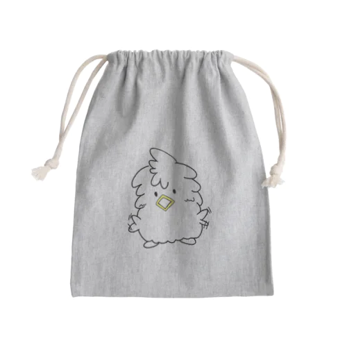 モケちゃん 喜び Mini Drawstring Bag