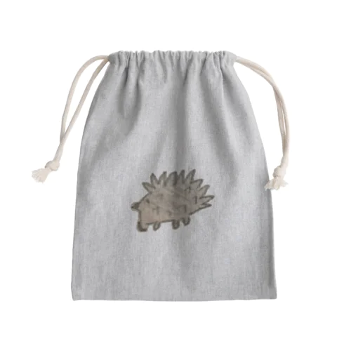 はりねずみ Mini Drawstring Bag