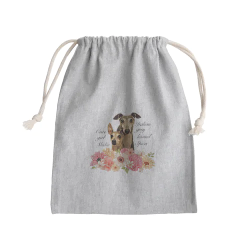 花とスピメディ Mini Drawstring Bag