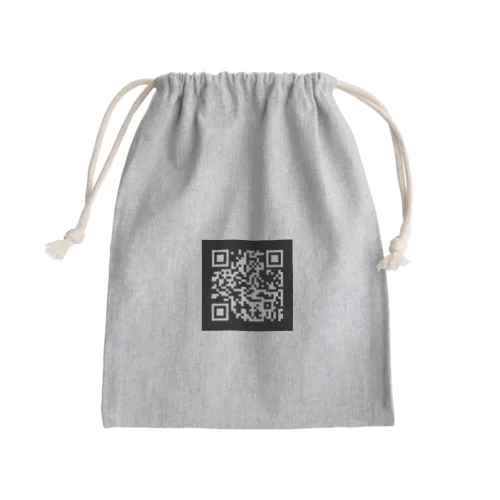 気になるQRコード Mini Drawstring Bag