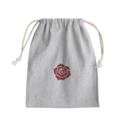 深紅のバラ Mini Drawstring Bag