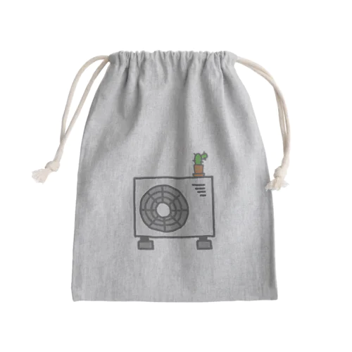 室外機とサボテン Mini Drawstring Bag