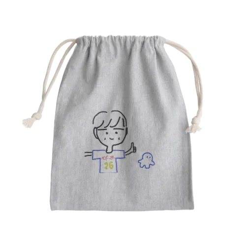 谷口力斗選手といせしまおくん Mini Drawstring Bag