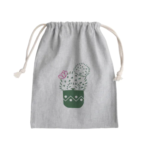 さぼりちゅう Mini Drawstring Bag