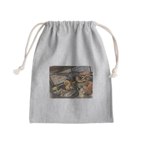恐竜  Mini Drawstring Bag
