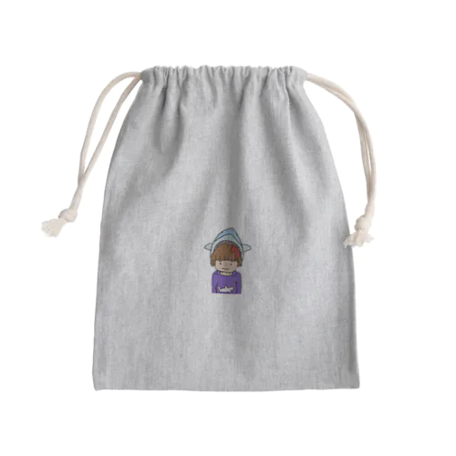 サメ食われ少年 Mini Drawstring Bag