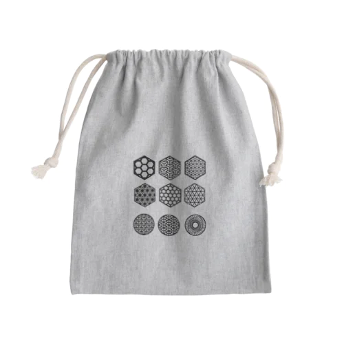 麻柄 Mini Drawstring Bag