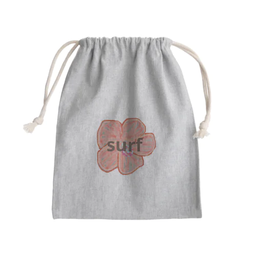 surfハイビスカス Mini Drawstring Bag