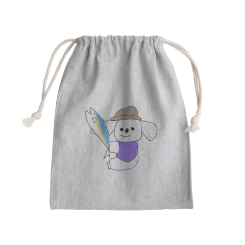 ハマチとコアラ Mini Drawstring Bag
