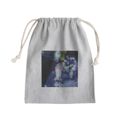 ねむらないまち Mini Drawstring Bag