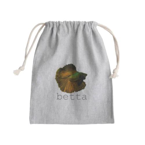 熱帯魚　ベタ　フルムーン Mini Drawstring Bag