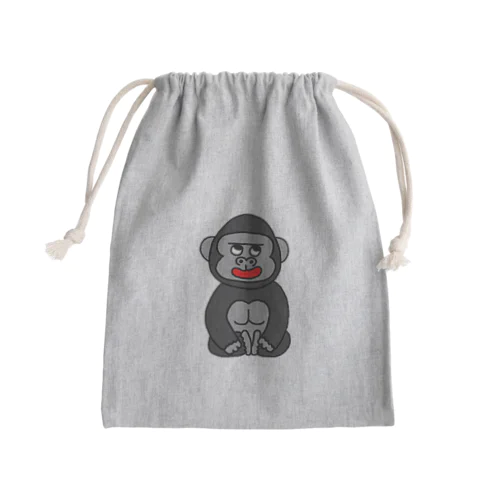 キュートすぎるゴリラ Mini Drawstring Bag