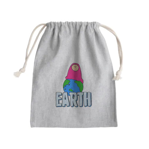 EARTH - チキュウ Mini Drawstring Bag