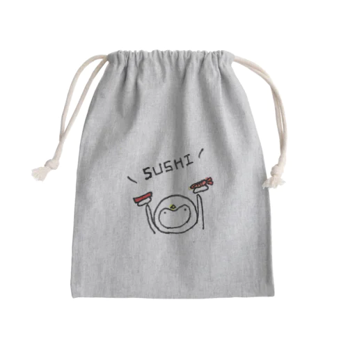 sushiぺん Mini Drawstring Bag