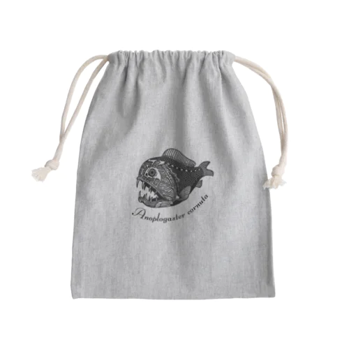 オニキンメ Mini Drawstring Bag