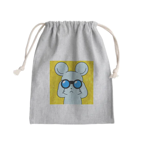 現場のネズミさん Mini Drawstring Bag