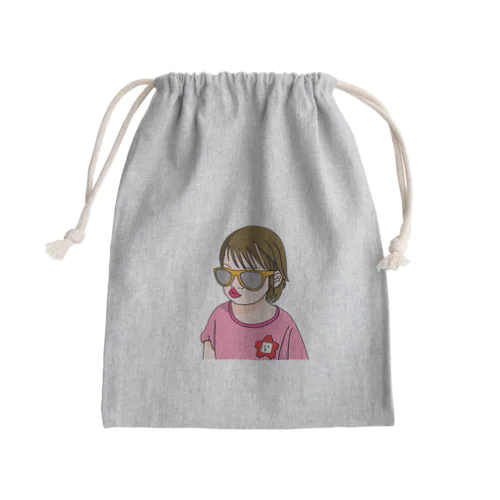 わる園児 Mini Drawstring Bag