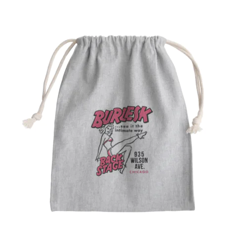 Vintage_Burlesque_Chicago Mini Drawstring Bag